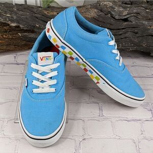 Vans YT Doheny (Arcade Games) Aquarius/White Canvas Childrens Sneakers - Youth 5